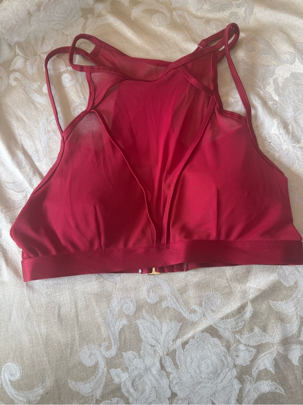 Chantay Polewear “Vortex” Top Size Med in Bordeaux